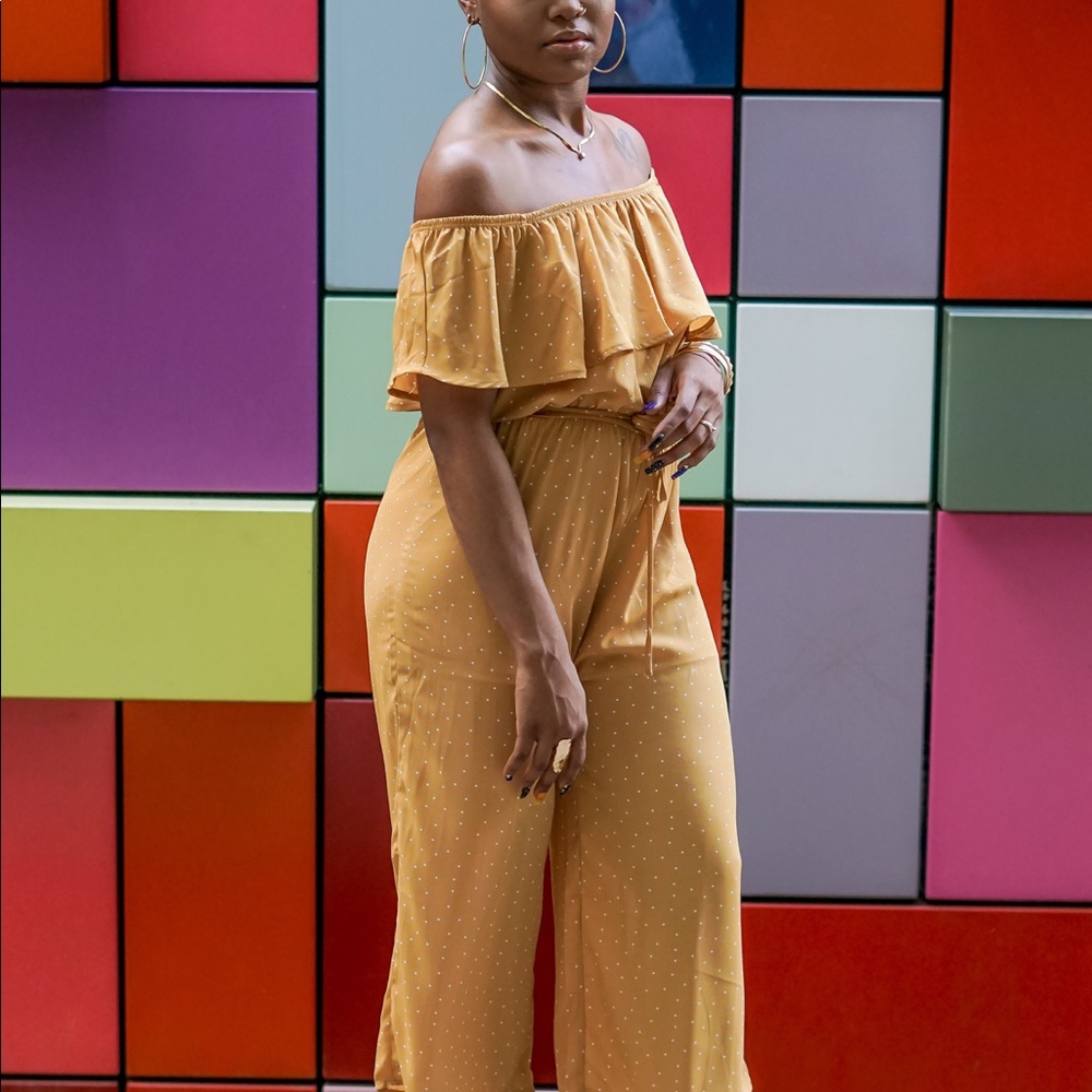 Mustard Polka Dot Jumper